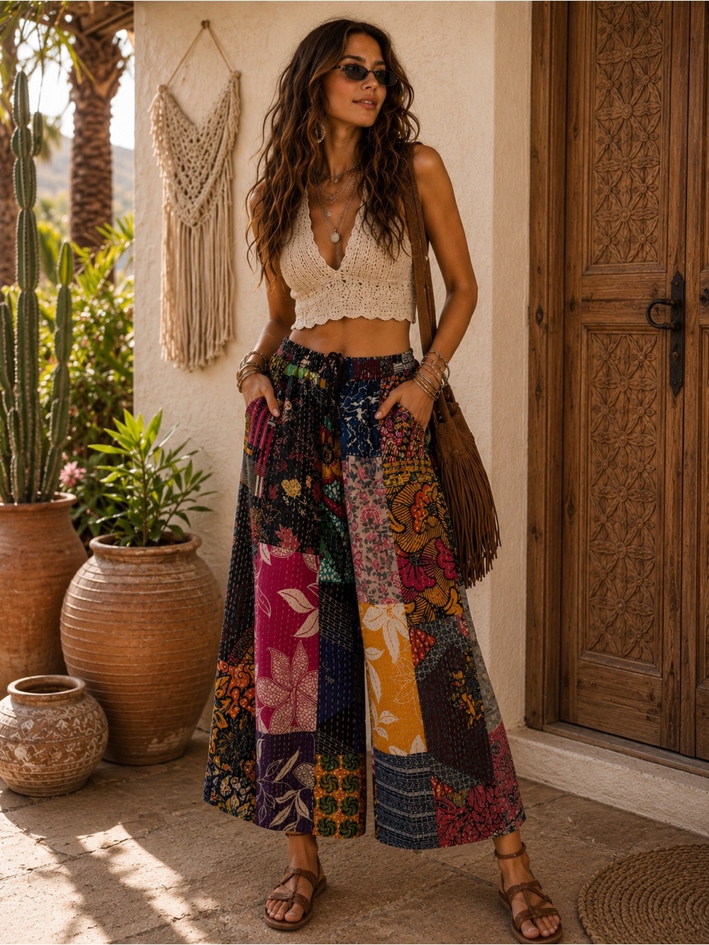 BNWT Raj Boho Kantha Pants